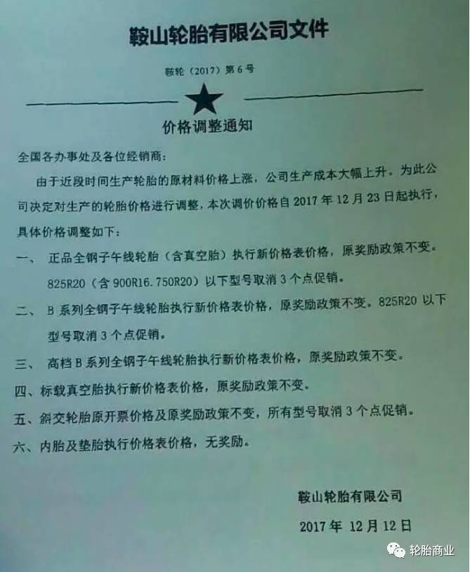 轮胎涨价一锅端,场面已失控(附最新轮胎涨价通知)
